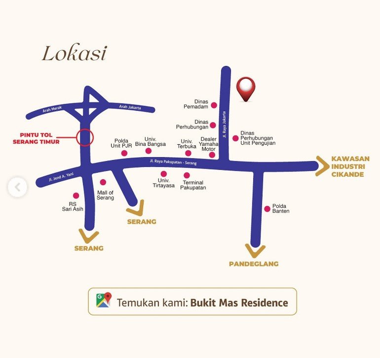 Lokasi Bukit Mas Residence